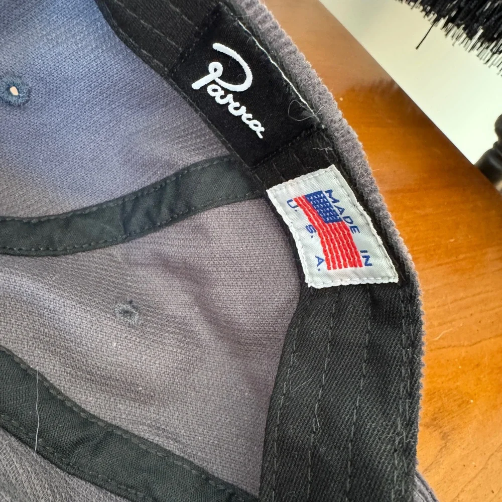 Parra Worked P 6 Panel Hat Corduroy Cap with Logo - Picture 8 of 8